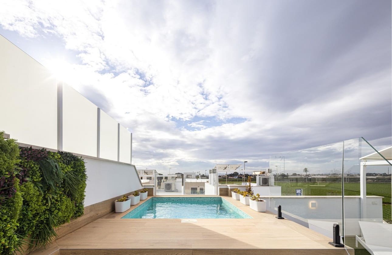 2 camera da letto Bungalow in vendita in Torre de la Horadada con piscina - 385.000 € (Rif: 9656575)