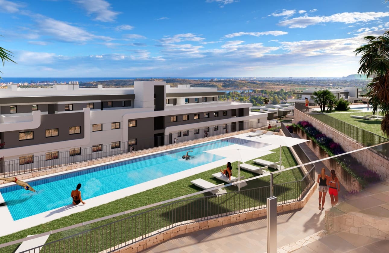 2 sypialnia Penthouse na sprzedaż w Muchamiel / Mutxamel z basenem - 437 000 € (Ref: 9693135)