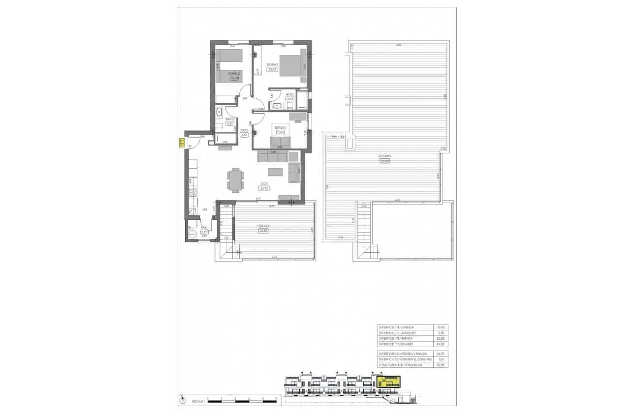 3 bedroom Bungalow for sale in Algorfa with pool - € 365,000 (Ref: 9693199)