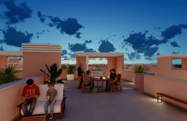 3 soveværelse Penthouse til salg i Pilar de la Horadada ciudad, Pilar de la Horadada med swimmingpool - € 354.900 (Ref: 9693218)