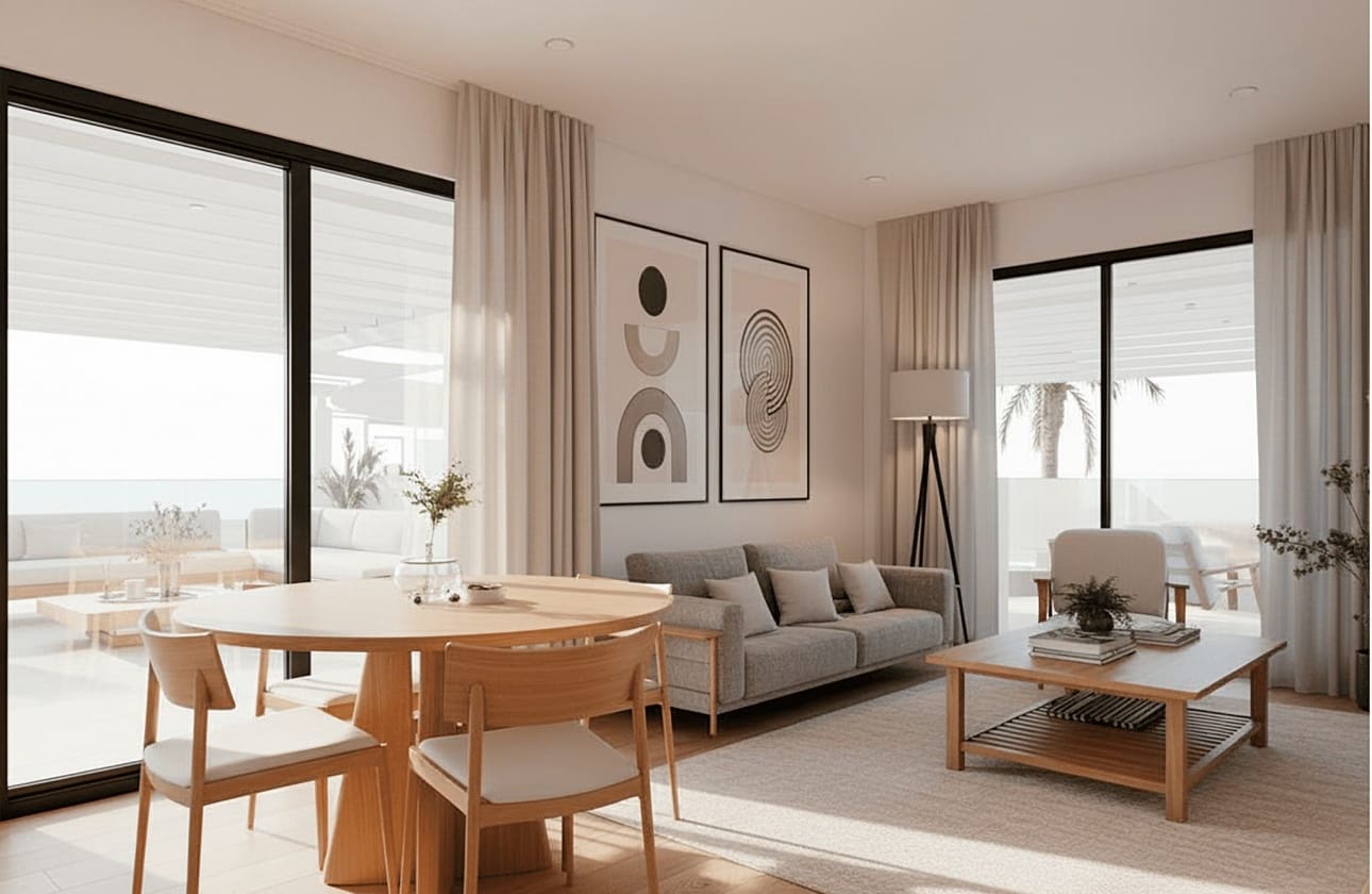 Ático de 3 habitaciones en Los Alcázares en venta con piscina - 409.900 € (Ref: 9740151)