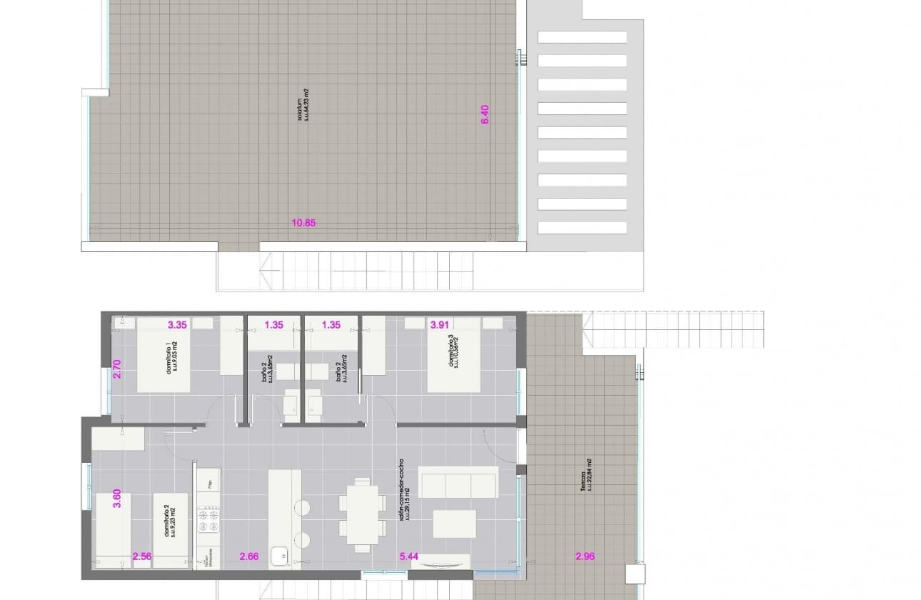 Bungalow de 3 habitaciones en Pilar de la Horadada en venta con piscina - 375.000 € (Ref: 9753670)