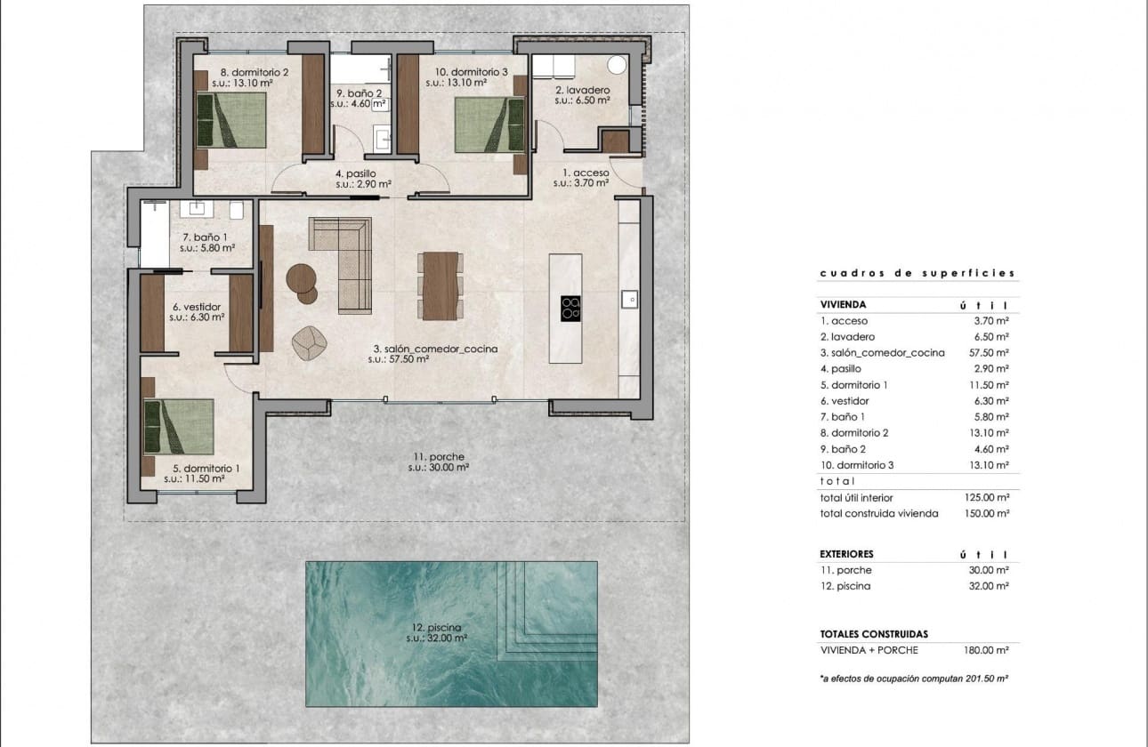 Chalet de 3 habitaciones en Lel en venta con piscina - 502.000 € (Ref: 9778680)
