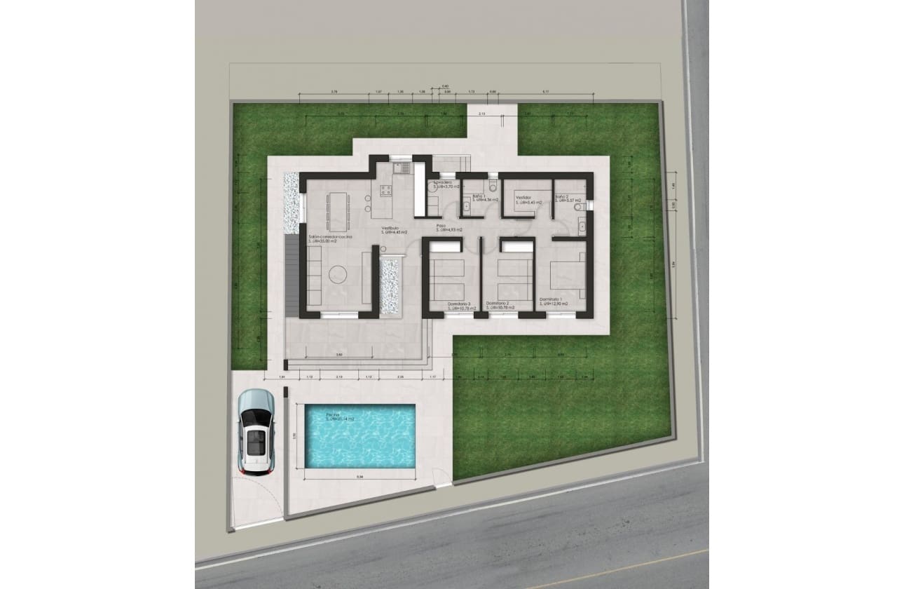 3 slaapkamer Villa te koop in Ciudad Quesada met zwembad garage - € 695.000 (Ref: 9787917)