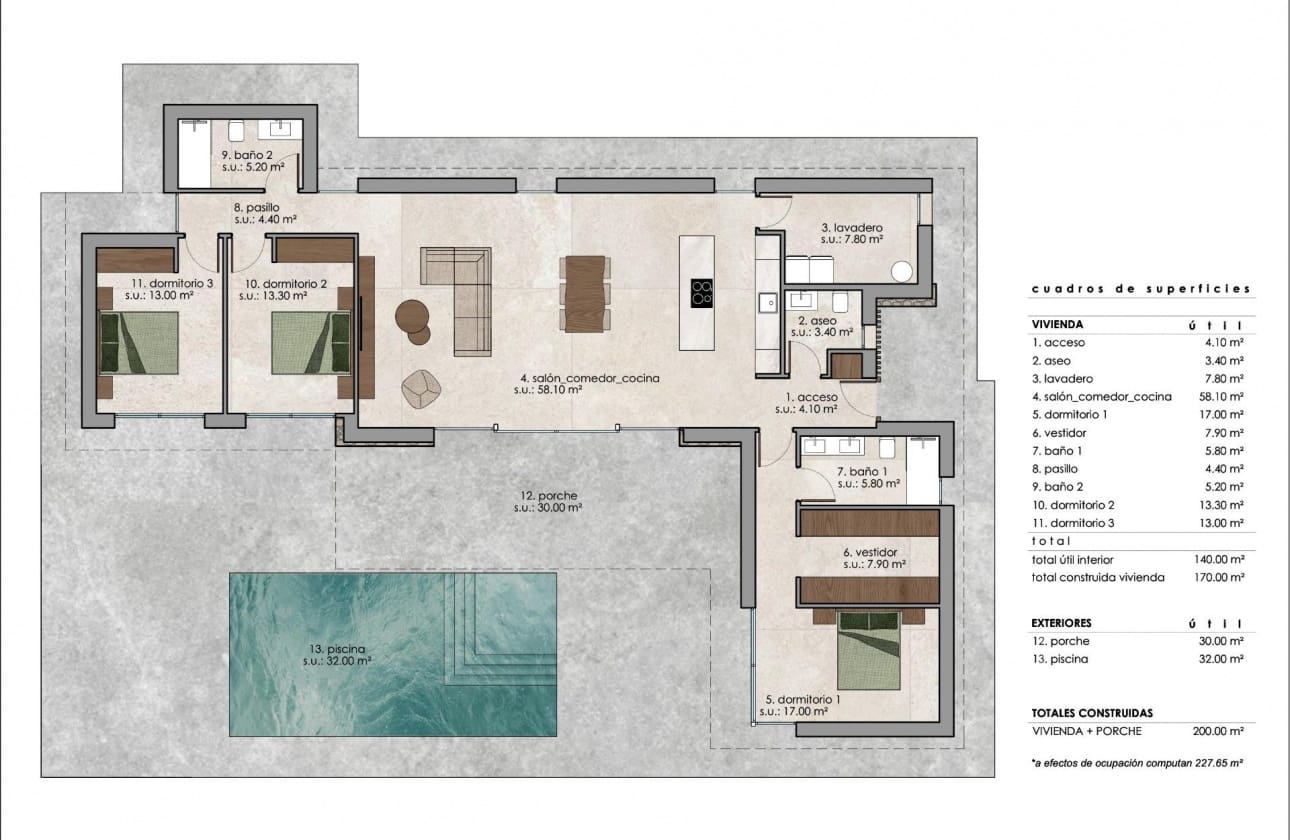 3 Zimmer Villa zu verkaufen in Lel mit Pool - 550.000 € (Ref: 9795122)