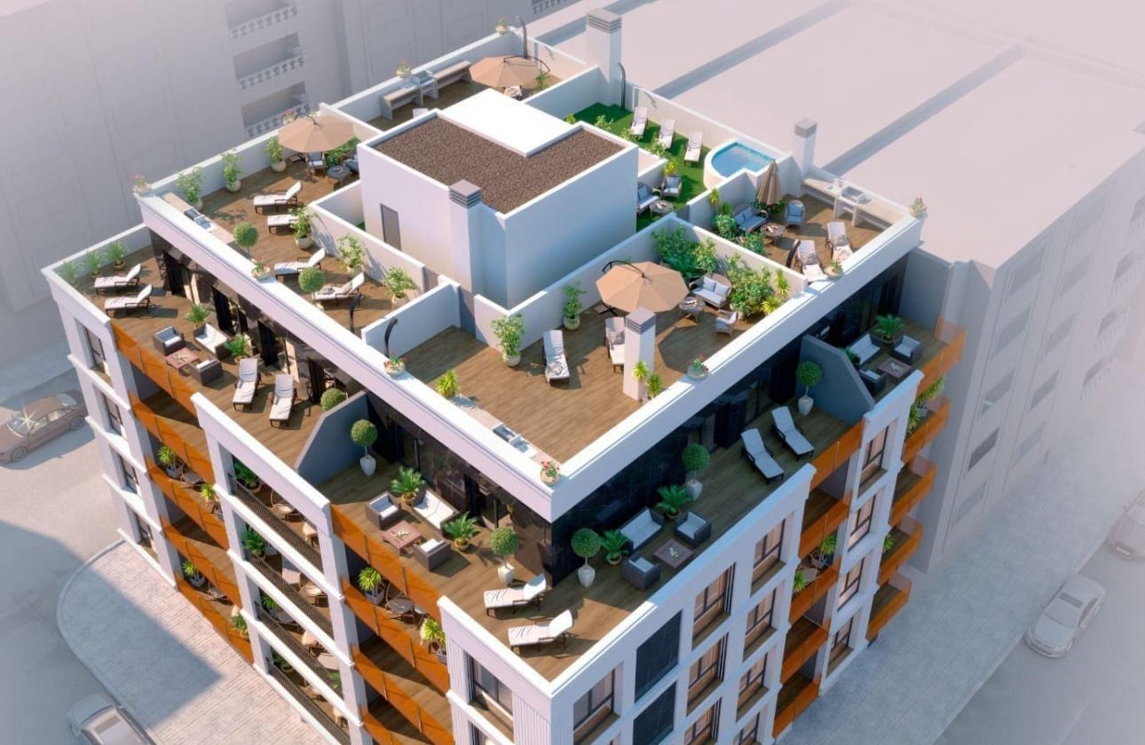 2 chambre Penthouse à vendre à Torrevieja avec piscine - 349 000 € (Ref: 9795123)