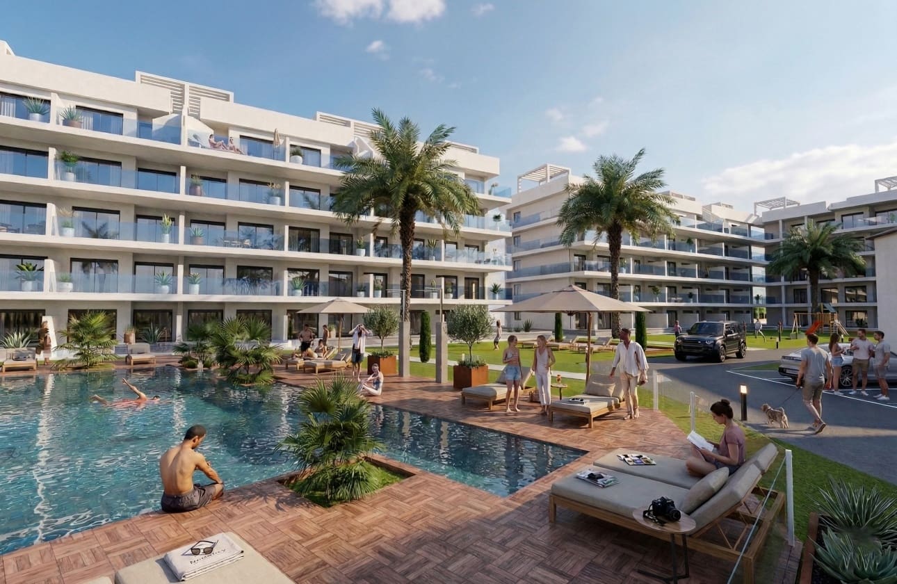2 Zimmer Apartment zu verkaufen in Guardamar del Segura mit Pool - 295.000 € (Ref: 9816544)