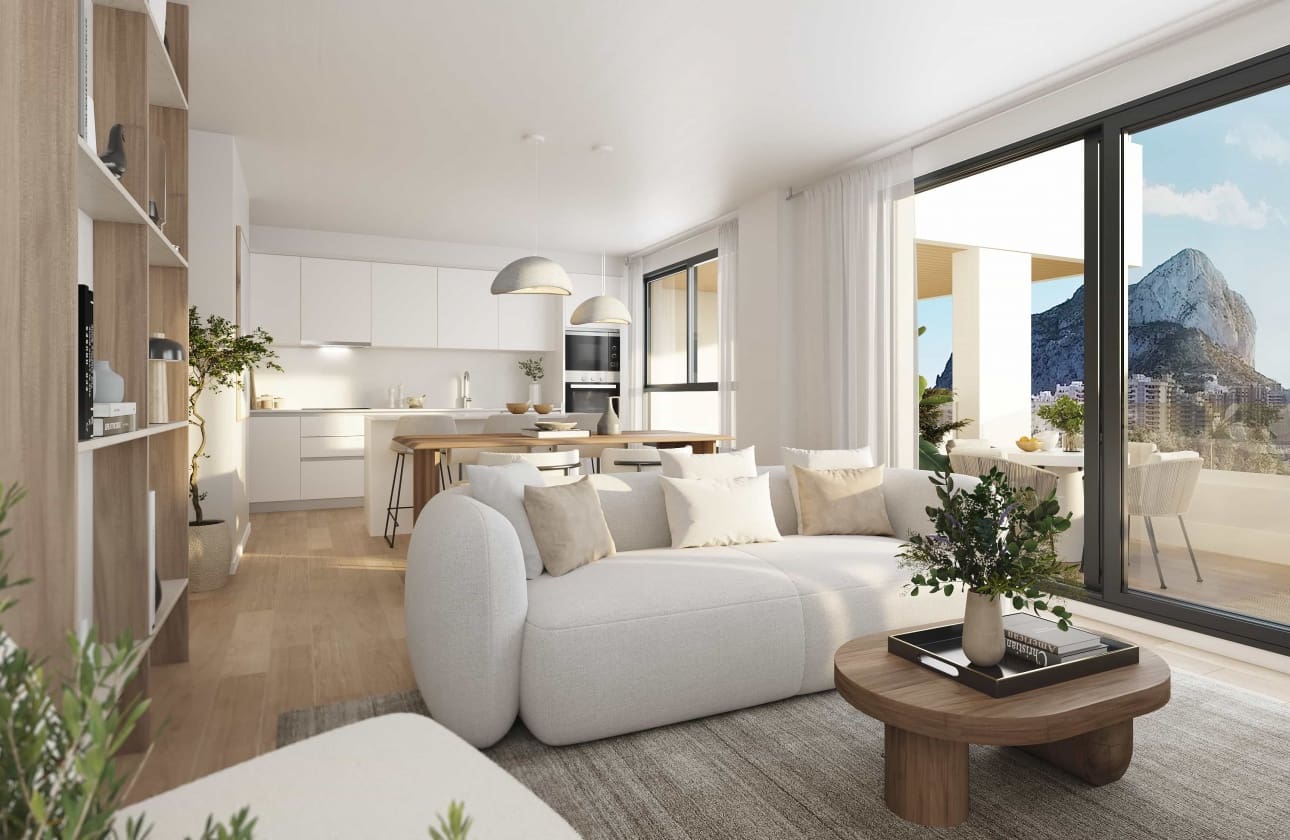 2 Zimmer Apartment zu verkaufen in Calpe / Calp mit Pool - 398.000 € (Ref: 9858302)