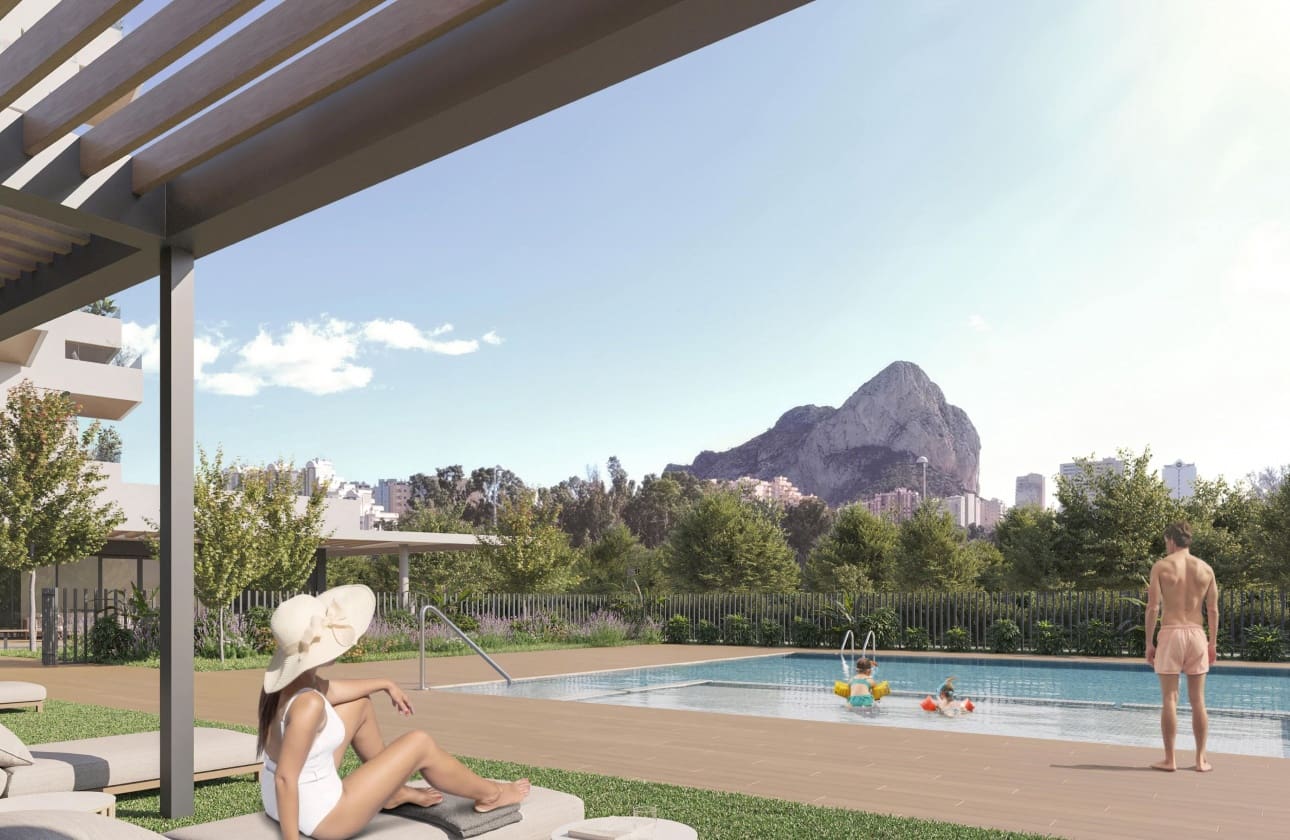 2 Zimmer Apartment zu verkaufen in Calpe / Calp mit Pool - 398.000 € (Ref: 9858302)