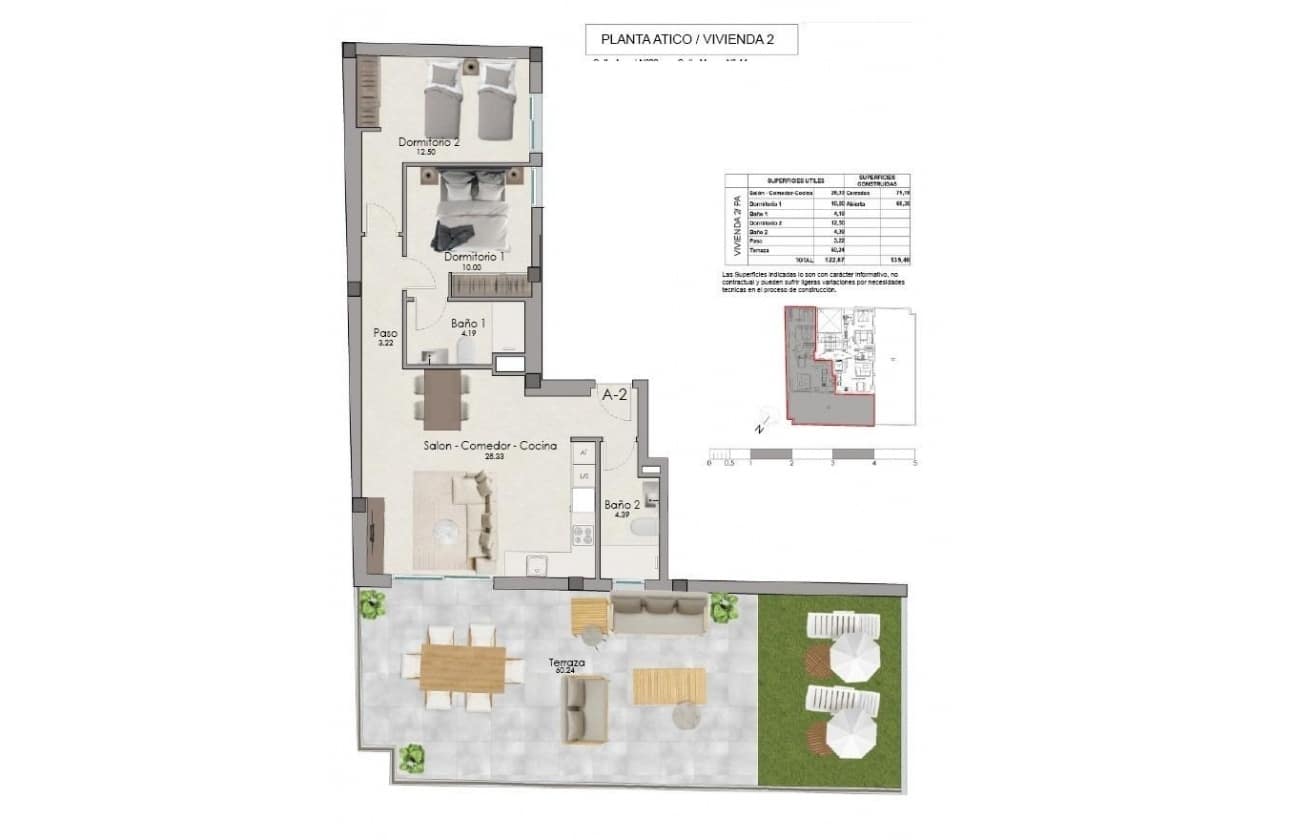 2 slaapkamer Penthouse te koop in Santa Pola met zwembad - € 365.000 (Ref: 9961223)
