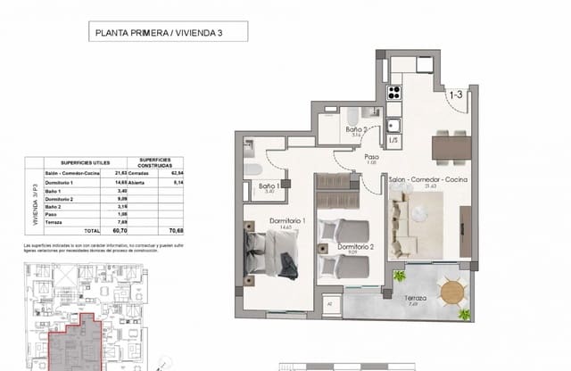 2 soverom Leilighet til salgs i Centro, Santa Pola med svømmebasseng - € 248 000 (Ref: 9961225)