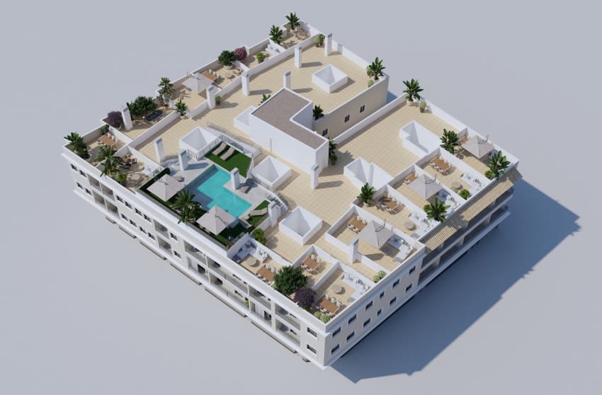 2 slaapkamer Appartement te koop in Algorfa met zwembad garage - € 158.202 (Ref: 10172773)