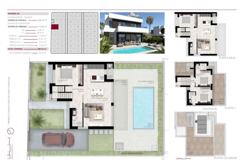 3 Zimmer Villa zu verkaufen in Ciudad Quesada mit Pool - 555.000 € (Ref: 8785355)