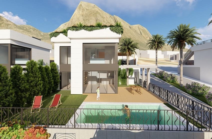 3 Zimmer Villa zu verkaufen in Polop mit Pool - 625.000 € (Ref: 8939142)