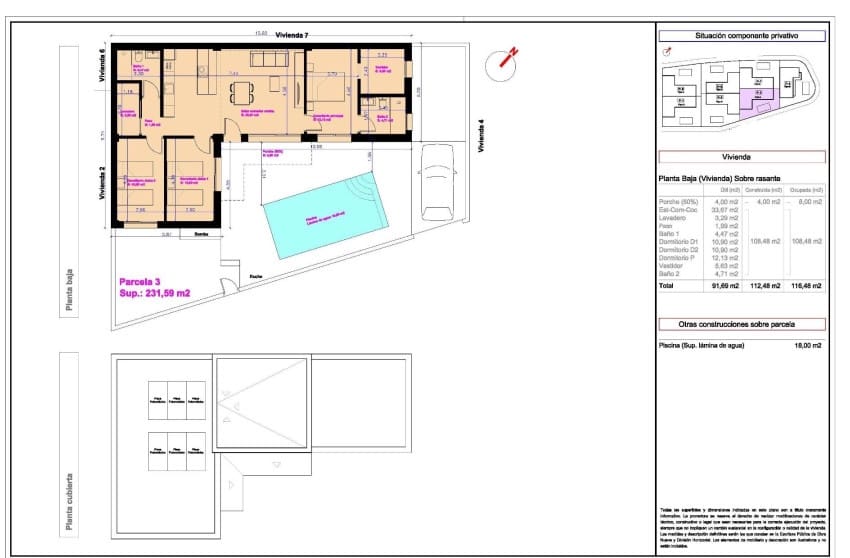 3 soveværelse Byhus til salg i Daya Nueva med swimmingpool - € 349.000 (Ref: 8939143)