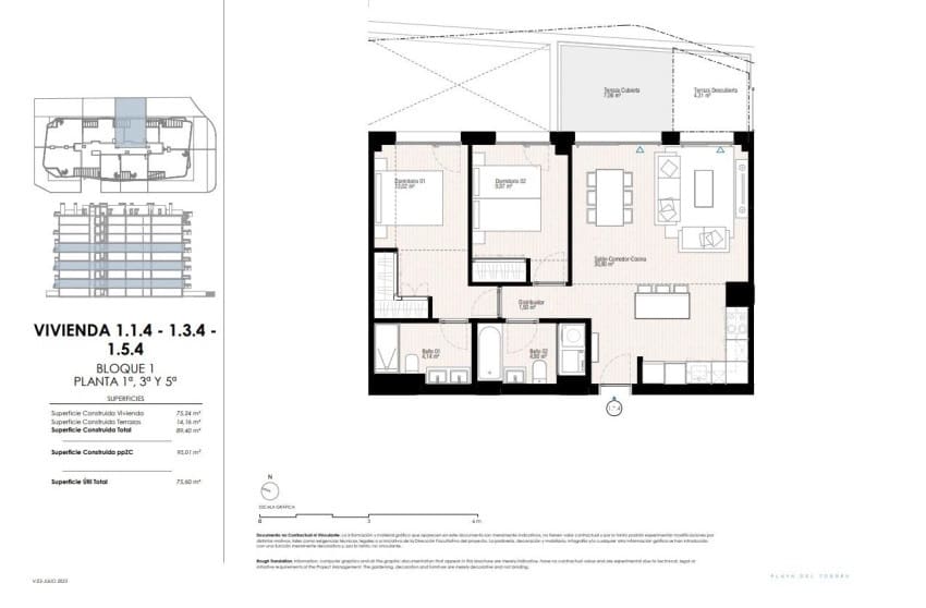 2 bedroom Apartment for sale in La Villajoyosa / Vila Joiosa with pool garage - € 424,000 (Ref: 9289756)