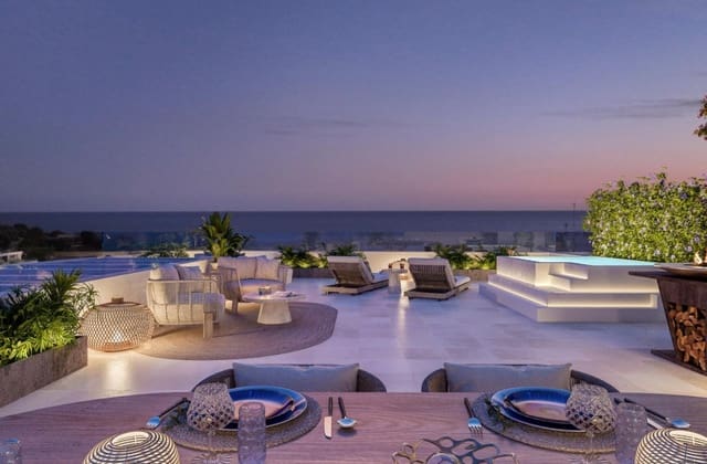 Ático de 2 habitaciones en Platja Vila Joiosa - Platja de Torres, La Villajoyosa / Vila Joiosa en venta con piscina garaje - 655.000 € (Ref: 9665681)