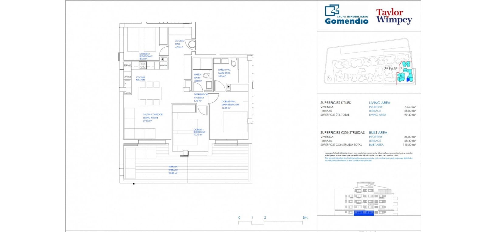 3 slaapkamer Appartement te koop in Orihuela Costa met zwembad garage - € 350.000 (Ref: 10098464)
