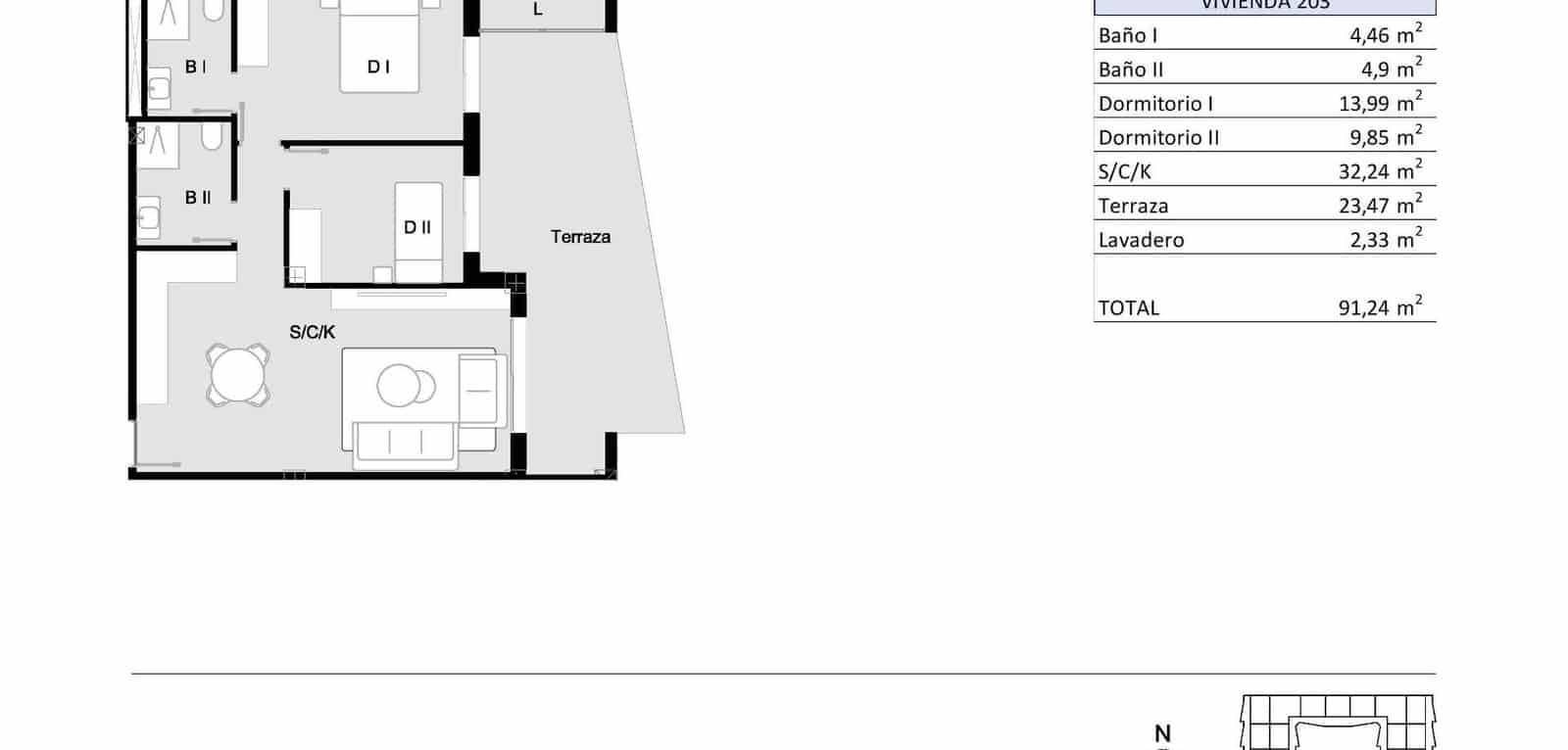 2 soveværelse Lejlighed til salg i San Miguel de Salinas med swimmingpool garage - € 194.900 (Ref: 10125025)