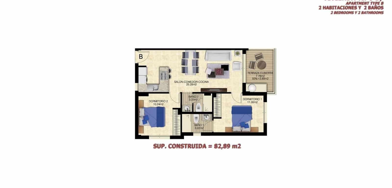 2 chambre Appartement à vendre à Torrevieja avec piscine garage - 269 000 € (Ref: 10168840)