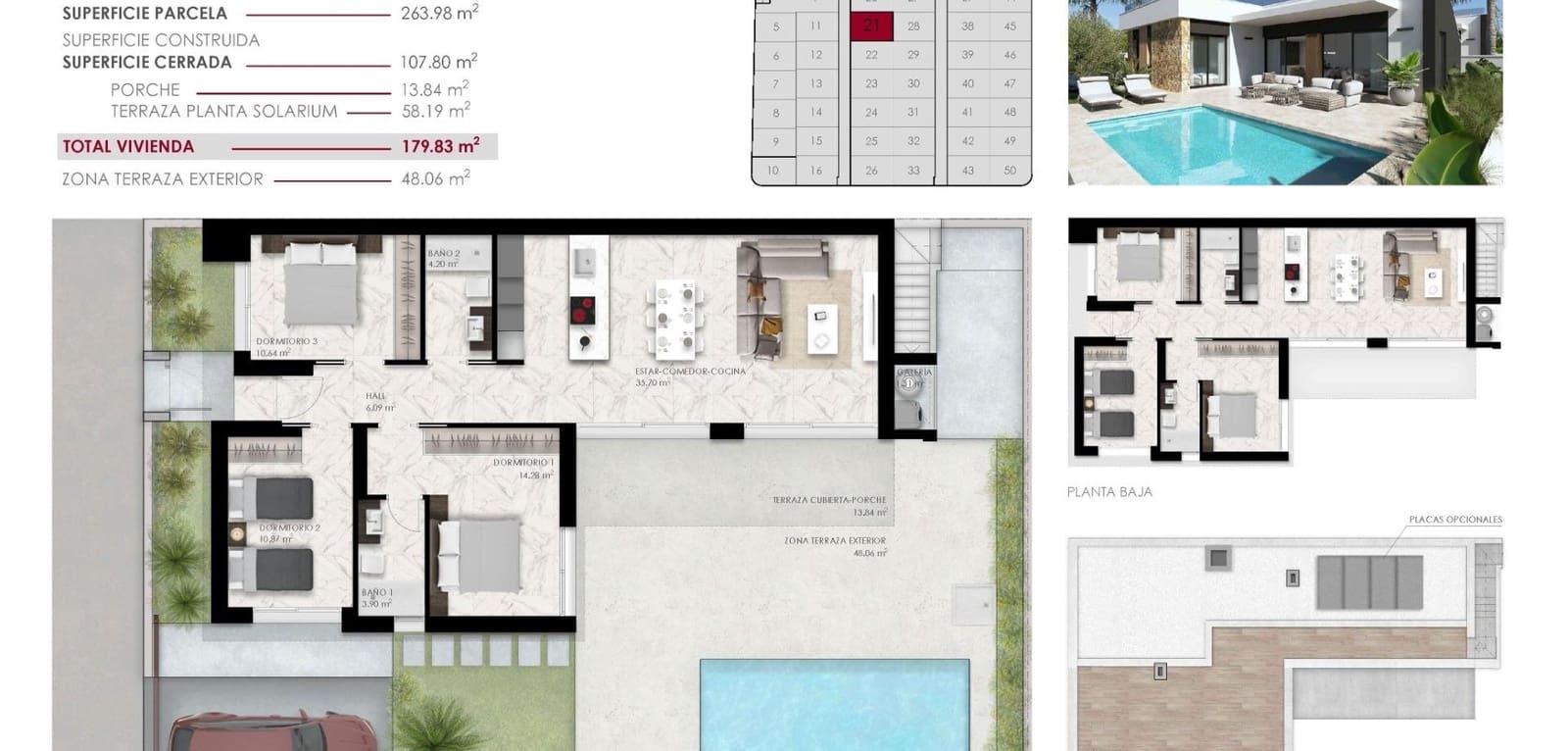 3 Zimmer Villa zu verkaufen in Ciudad Quesada mit Pool - 496.000 € (Ref: 8710447)