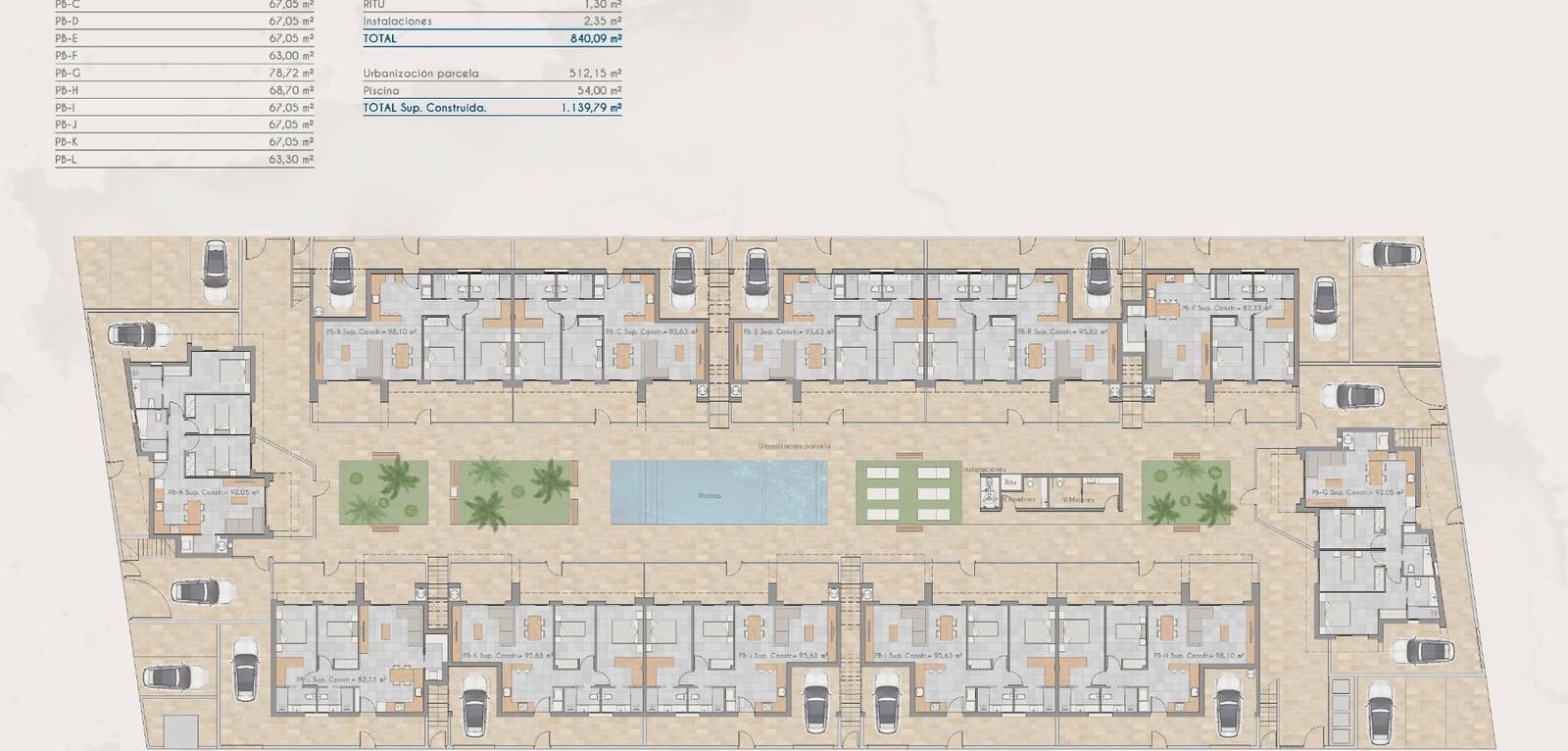 2 bedroom Bungalow for sale in Torre-Pacheco with pool - € 210,000 (Ref: 8724808)