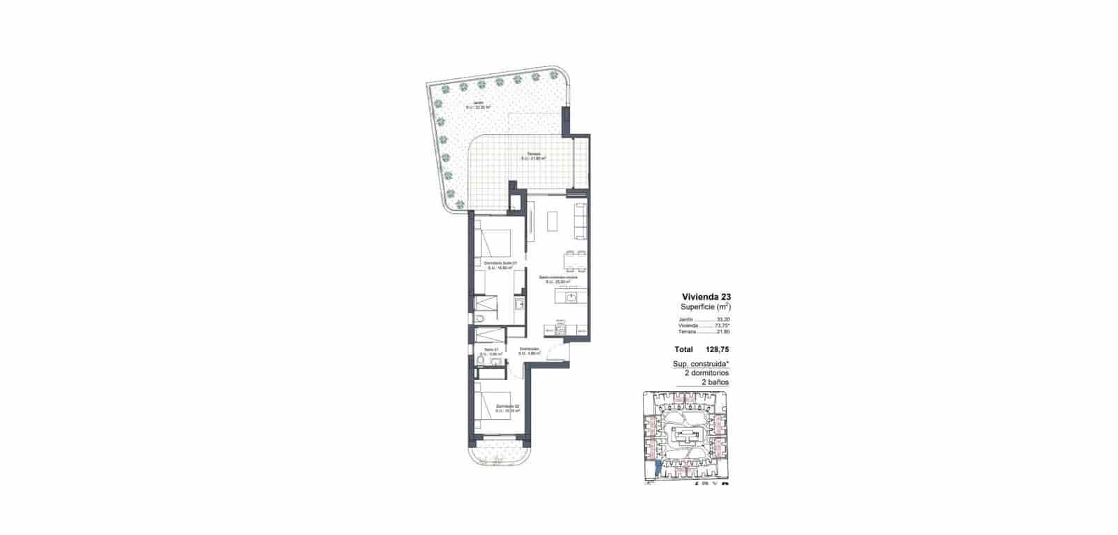 2 soveværelse Bungalow til salg i Ciudad Quesada med swimmingpool - € 303.000 (Ref: 9016089)