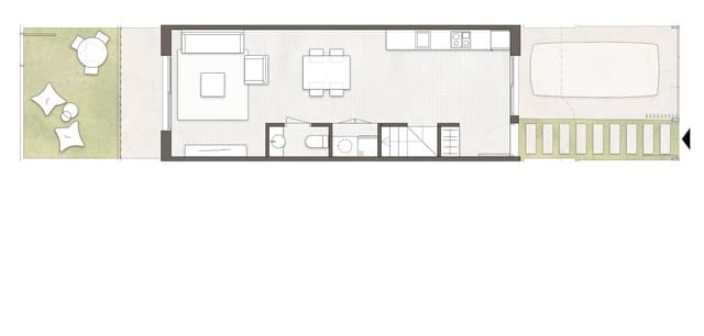 2 slaapkamer Huis te koop in Pilar de la Horadada ciudad, Pilar de la Horadada met zwembad - € 299.900 (Ref: 9016090)