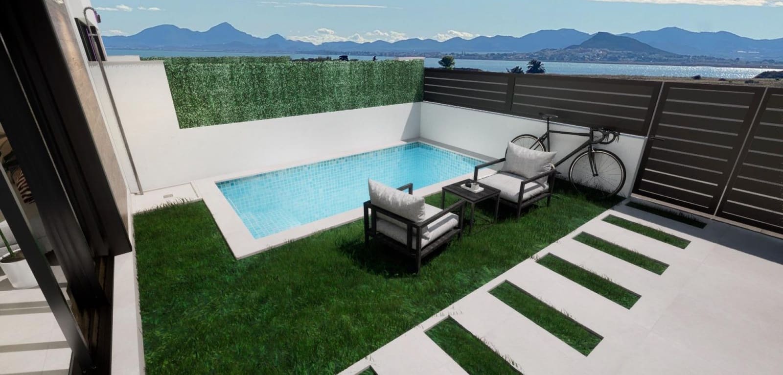 3 soveværelse Villa til salg i Los Alcazares med swimmingpool - € 419.900 (Ref: 9016099)