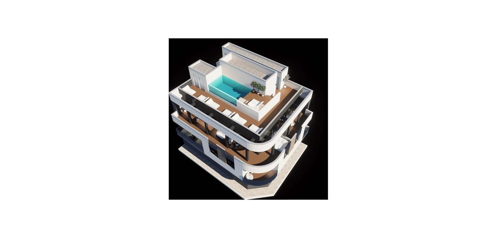 1 soveværelse Lejlighed til salg i Torrevieja med swimmingpool - € 176.000 (Ref: 9175843)