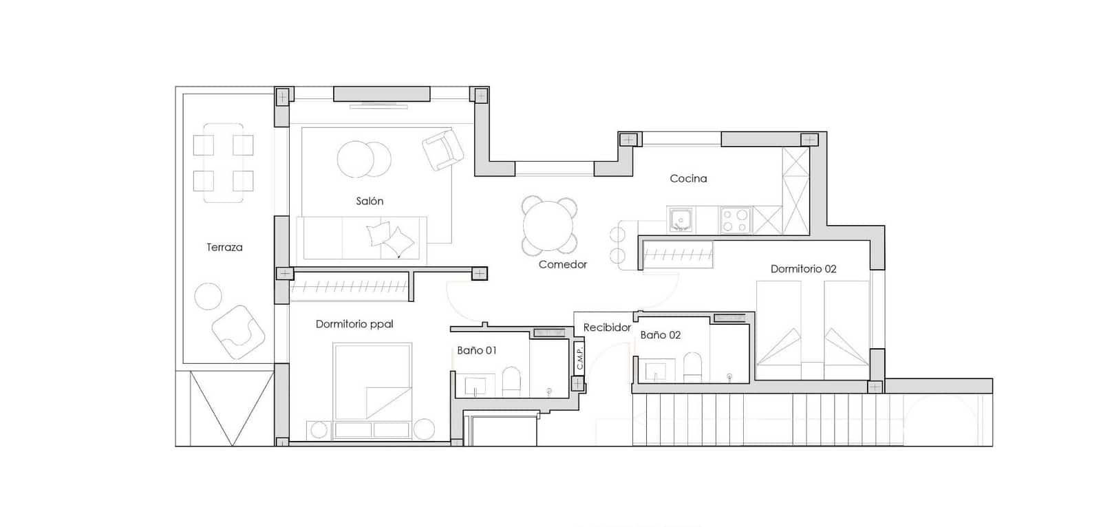 Apartamento de 2 habitaciones en Torre-Pacheco en venta con piscina - 281.900 € (Ref: 9200079)