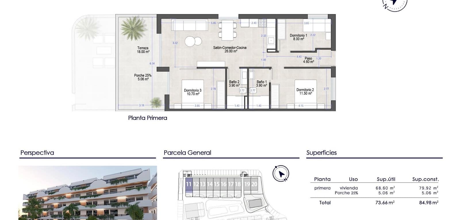 3 chambre Appartement à vendre à Santiago de la Ribera - 230 000 € (Ref: 9248975)