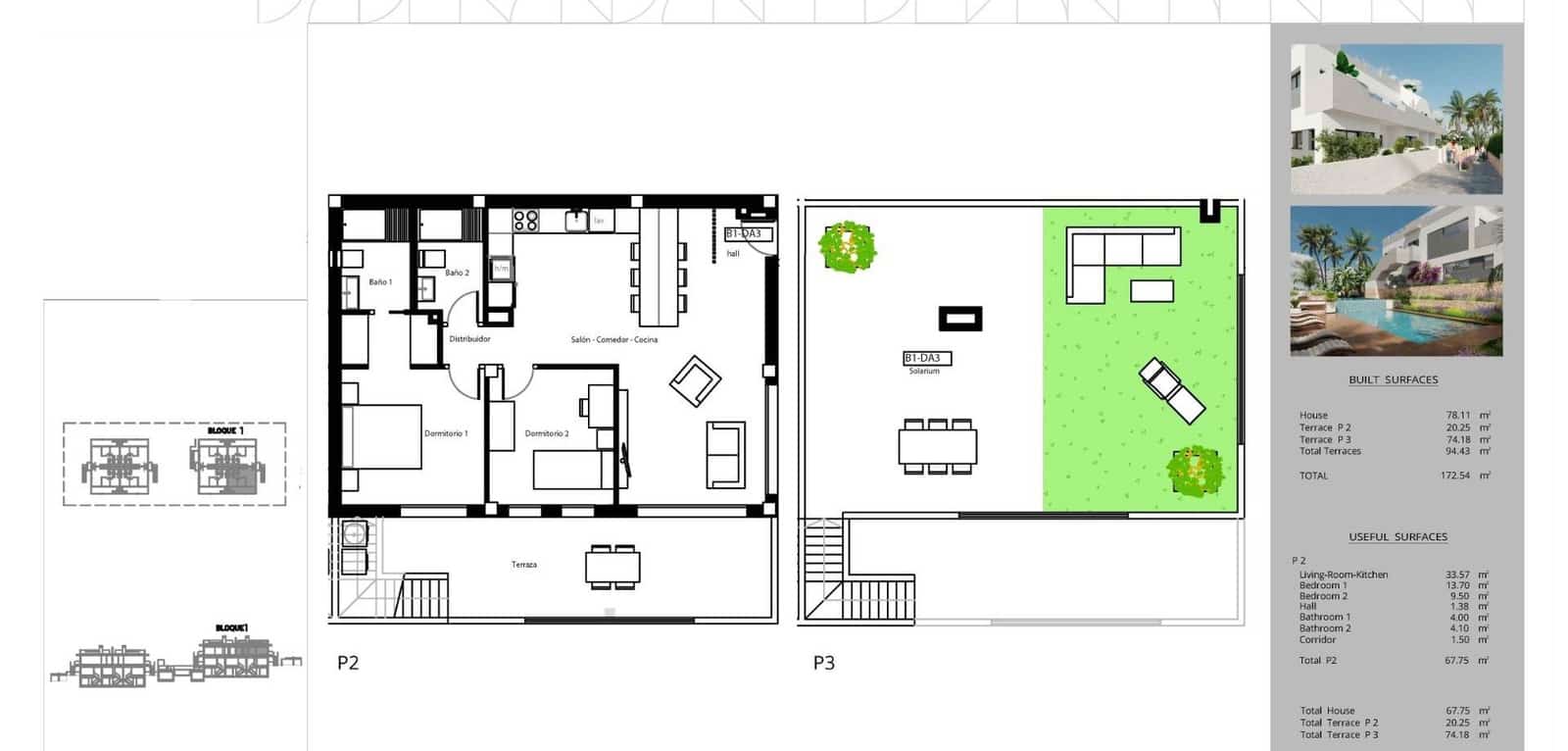 2 slaapkamer Bungalow te koop in Torrevieja met zwembad - € 310.000 (Ref: 9289528)