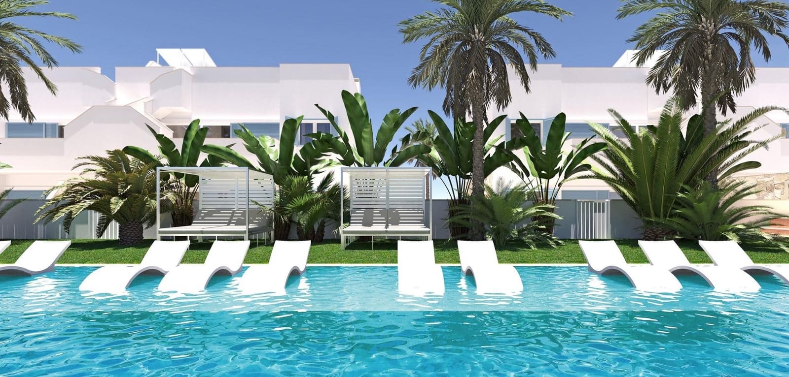 2 makuuhuone Bungalow myytävänä paikassa Torre de la Horadada mukana uima-altaan - 375 000 € (Ref: 9318135)