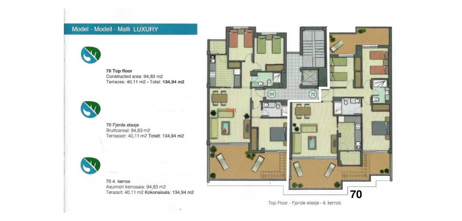 3 makuuhuone Huoneisto myytävänä paikassa Orihuela Costa mukana uima-altaan - 359 000 € (Ref: 9360271)