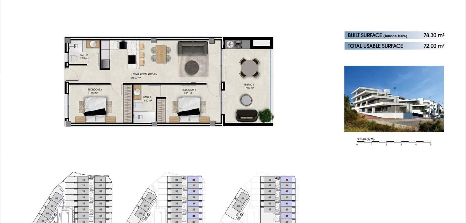 2 bedroom Apartment for sale in La Marina del Pinet with pool - € 246,000 (Ref: 9436271)