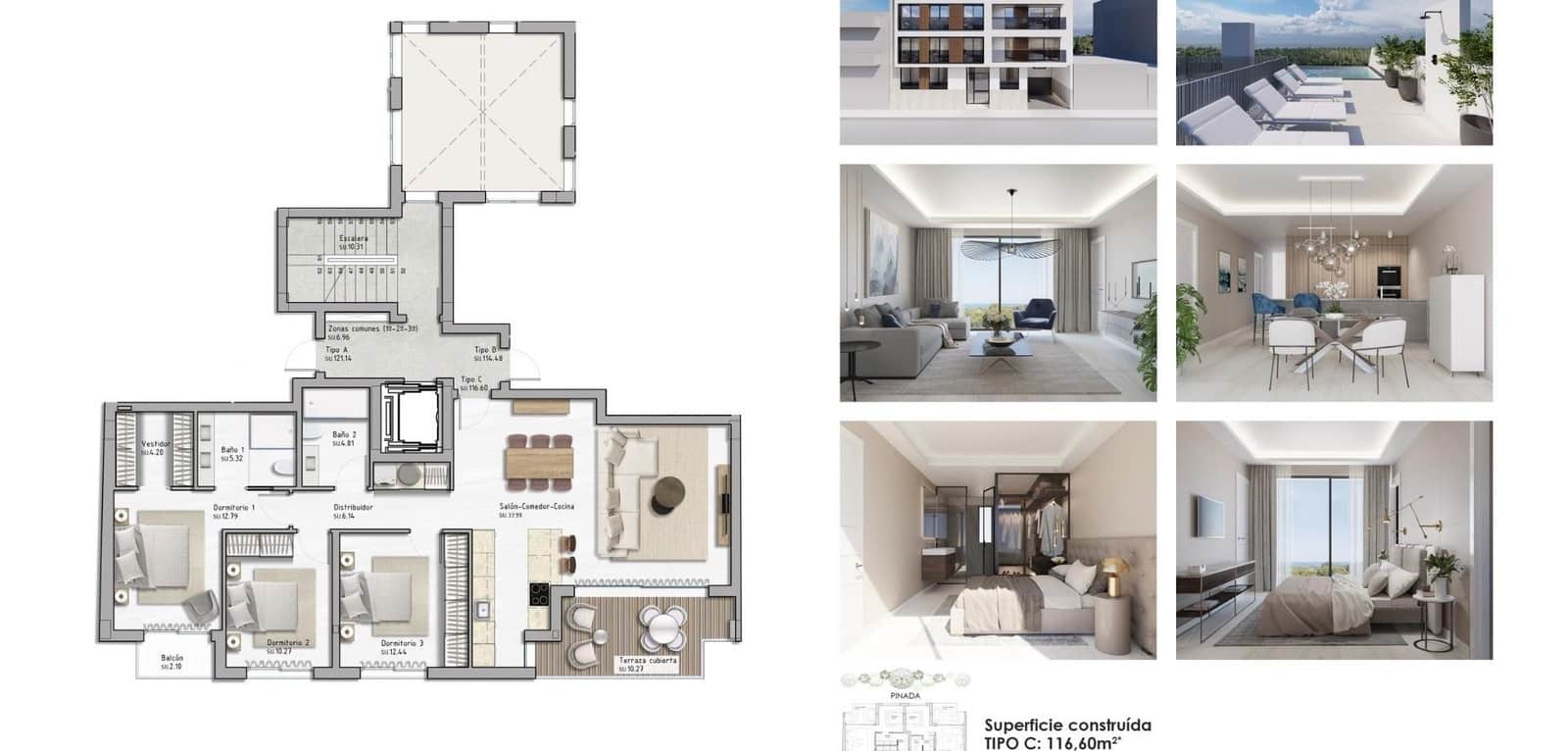 3 camera da letto Appartamento in vendita in Guardamar del Segura con piscina - 350.000 € (Rif: 9437925)