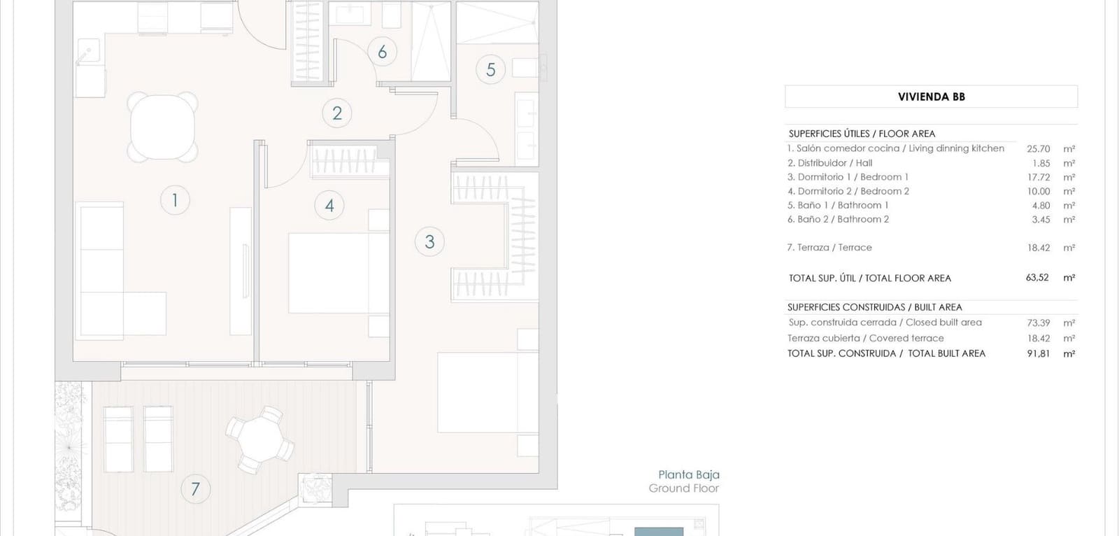 2 camera da letto Appartamento in vendita in Benijofar con piscina - 325.000 € (Rif: 9453556)