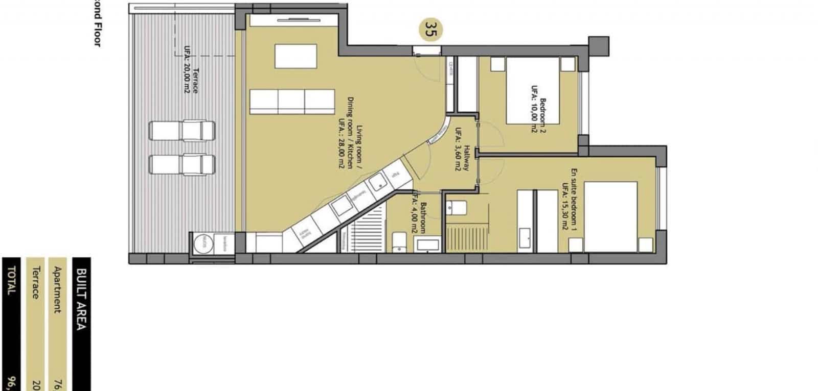2 soverom Leilighet til salgs i Las Colinas Golf med svømmebasseng - € 359 000 (Ref: 9532311)