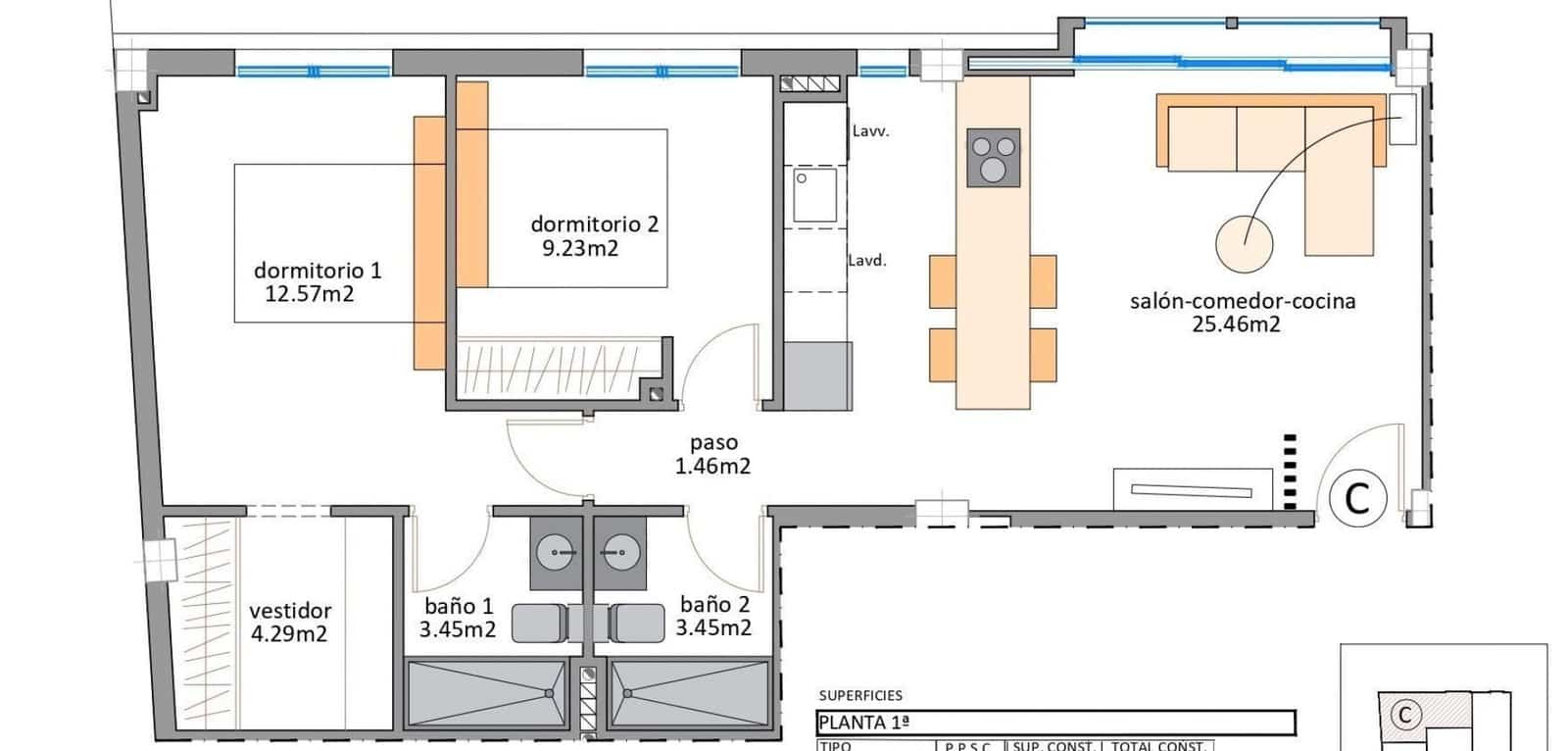 2 soveværelse Lejlighed til salg i Lo Pagan med swimmingpool - € 235.900 (Ref: 9552330)