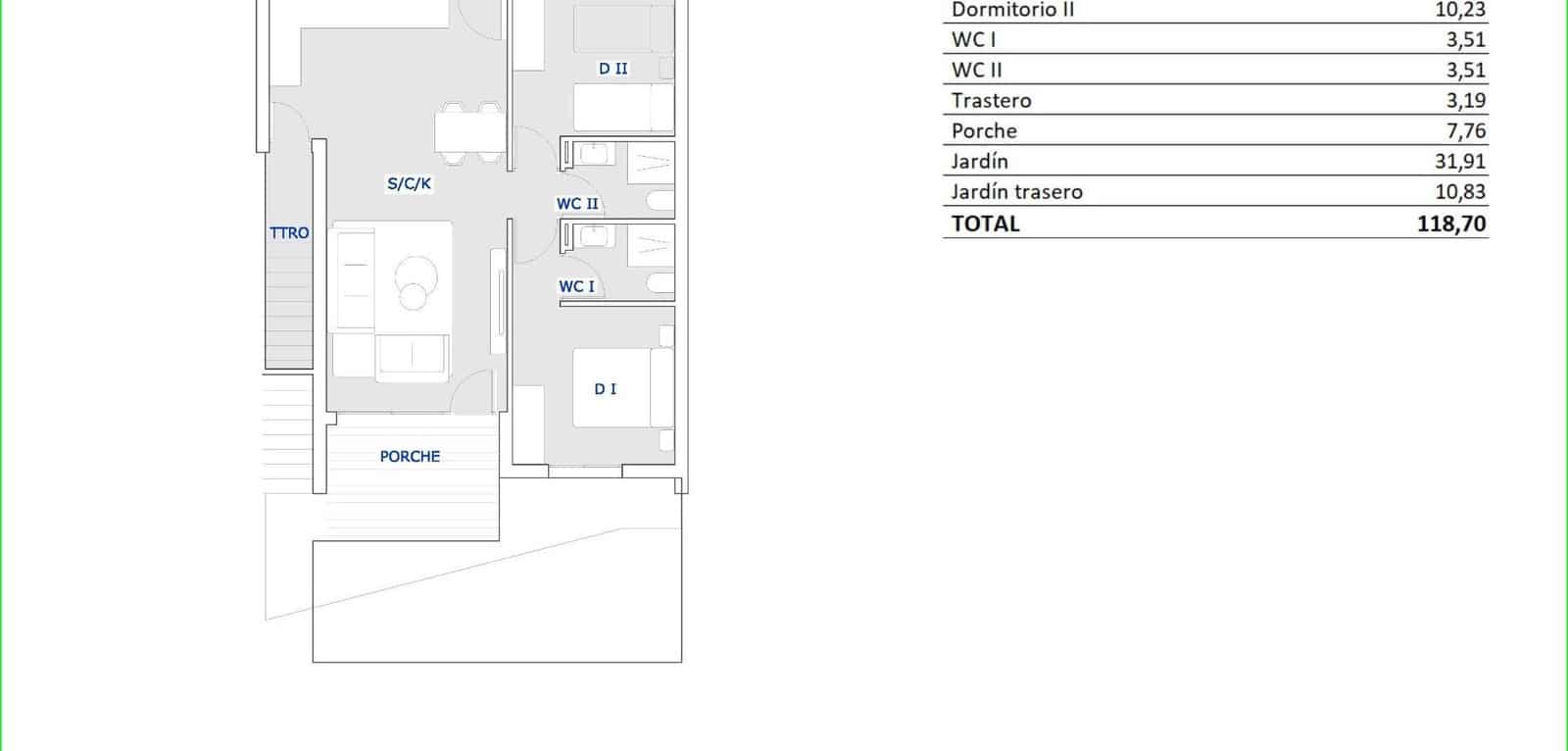 2 sypialnia Bungalow na sprzedaż w San Miguel de Salinas z basenem - 209 900 € (Ref: 9735964)