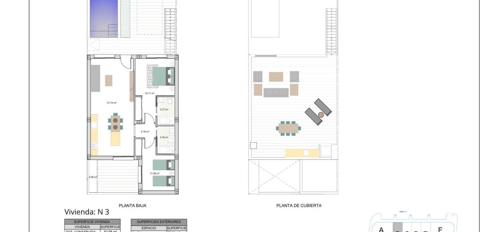 2 sypialnia Dom na sprzedaż w Torre-Pacheco z basenem - 259 900 € (Ref: 9784309)