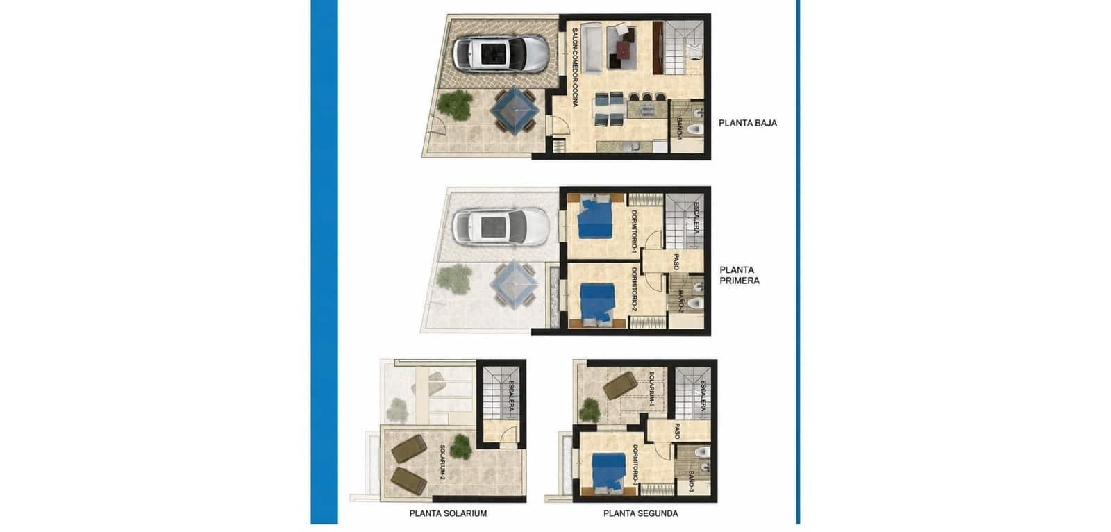 3 soveværelse Byhus til salg i Villamartin med swimmingpool - € 325.000 (Ref: 9882439)