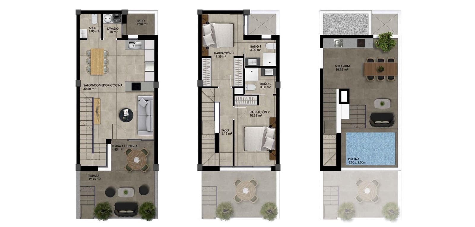 2 soveværelse Byhus til salg i Dolores med swimmingpool - € 269.000 (Ref: 9915140)