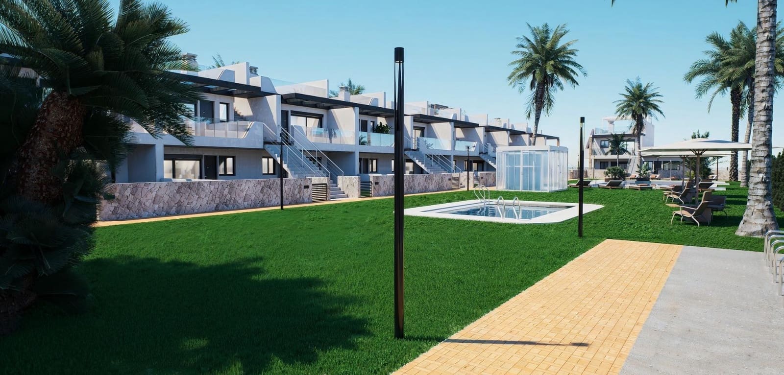 3 sovrum Bungalow till salu i Pilar de la Horadada med pool - 375 000 € (Ref: 9925150)