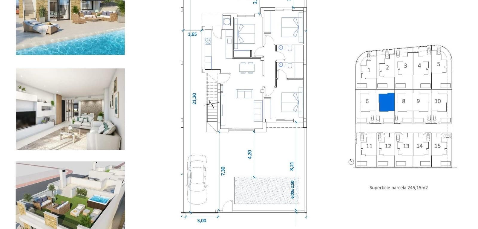 3 camera da letto Villa in vendita in La Marina con piscina - 395.000 € (Rif: 9938709)