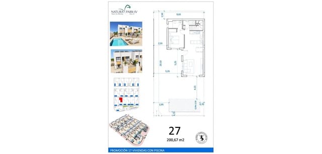 3 sovrum Villa till salu i La Marina, Elche / Elx med pool - 395 000 € (Ref: 9938709)