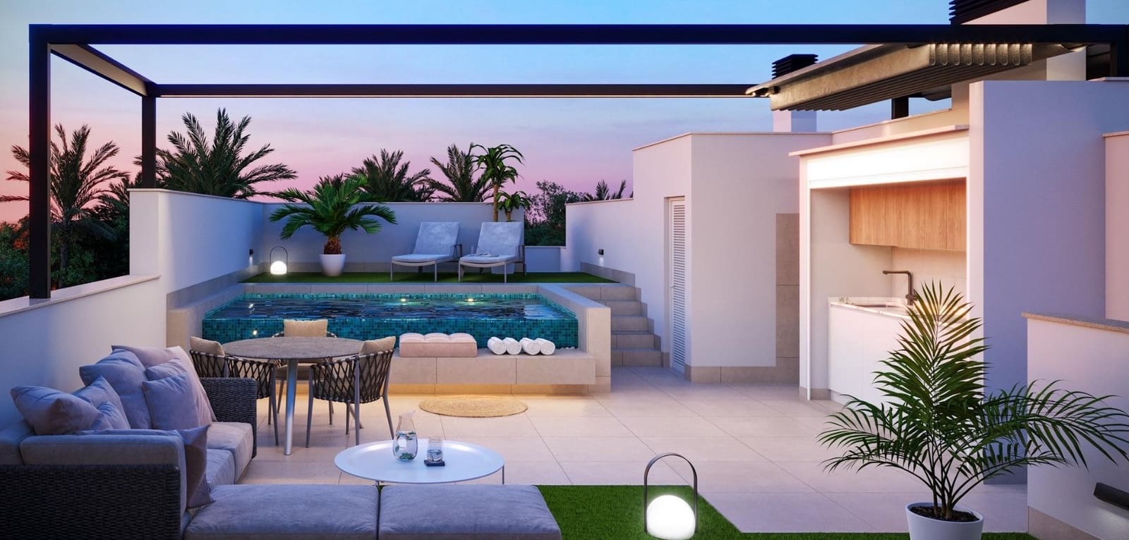 3 soverom Bungalow til salgs i Pilar de la Horadada med svømmebasseng - € 439 000 (Ref: 9985838)