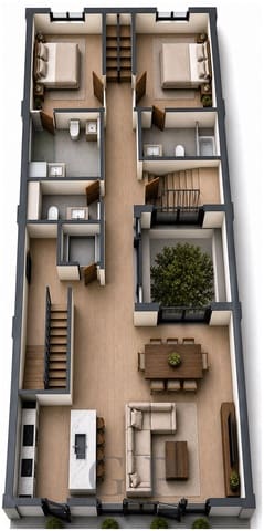 3 makuuhuone Kattohuoneisto myytävänä paikassa Capdepera mukana uima-altaan 
autotalli - 695 000 € (Ref: 10041847)