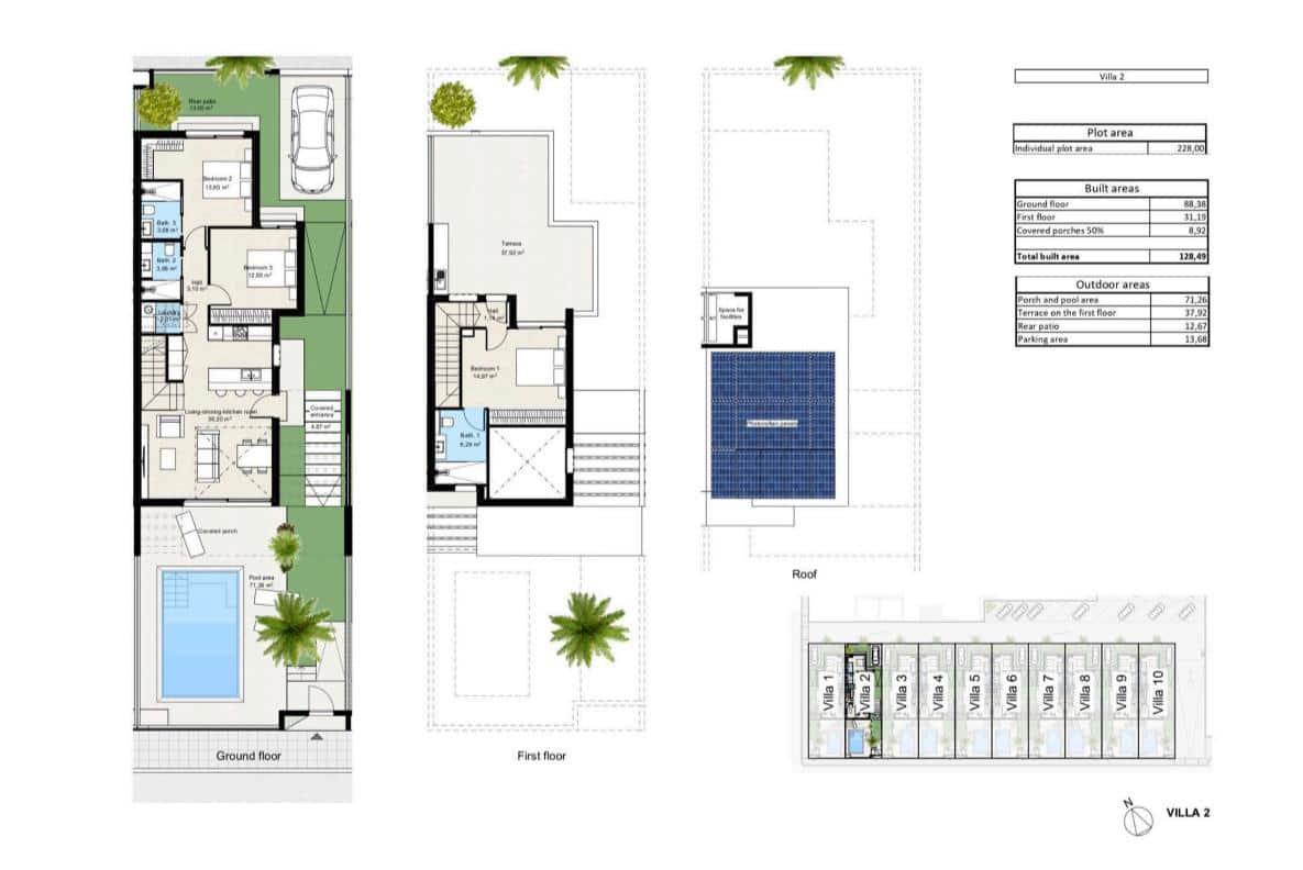 3 slaapkamer Villa te koop in Los Nietos met zwembad - € 359.900 (Ref: 9025624)